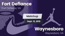 Matchup: Fort Defiance High vs. Waynesboro  2019