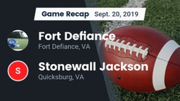 Recap: Fort Defiance  vs. Stonewall Jackson  2019