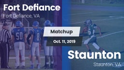 Matchup: Fort Defiance High vs. Staunton  2019