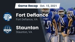 Recap: Fort Defiance  vs. Staunton  2021