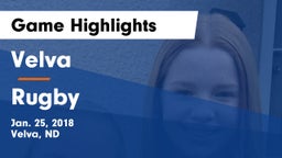 Velva  vs Rugby  Game Highlights - Jan. 25, 2018