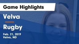 Velva  vs Rugby  Game Highlights - Feb. 21, 2019