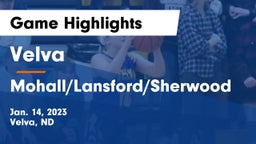 Velva  vs Mohall/Lansford/Sherwood  Game Highlights - Jan. 14, 2023