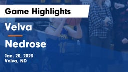 Velva  vs Nedrose  Game Highlights - Jan. 20, 2023