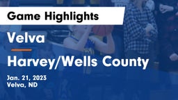 Velva  vs Harvey/Wells County Game Highlights - Jan. 21, 2023