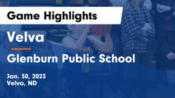 Velva  vs Glenburn Public School Game Highlights - Jan. 30, 2023