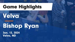 Velva  vs Bishop Ryan  Game Highlights - Jan. 12, 2024
