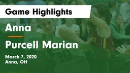 Anna  vs Purcell Marian  Game Highlights - March 7, 2020
