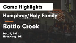Humphrey/Holy Family  vs Battle Creek  Game Highlights - Dec. 4, 2021