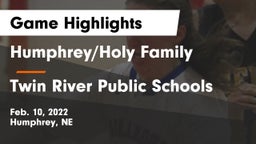 Humphrey/Holy Family  vs Twin River Public Schools Game Highlights - Feb. 10, 2022