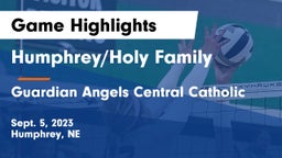 Humphrey/Holy Family  vs Guardian Angels Central Catholic Game Highlights - Sept. 5, 2023