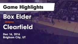 Box Elder  vs Clearfield  Game Highlights - Dec 16, 2016