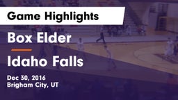 Box Elder  vs Idaho Falls Game Highlights - Dec 30, 2016