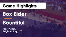 Box Elder  vs Bountiful  Game Highlights - Jan 17, 2017