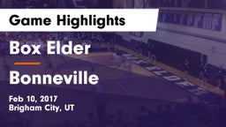 Box Elder  vs Bonneville  Game Highlights - Feb 10, 2017
