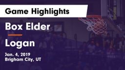 Box Elder  vs Logan  Game Highlights - Jan. 4, 2019