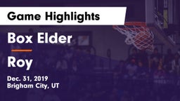 Box Elder  vs Roy  Game Highlights - Dec. 31, 2019