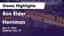 Box Elder  vs Herriman  Game Highlights - Dec 21, 2016