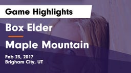 Box Elder  vs Maple Mountain  Game Highlights - Feb 23, 2017