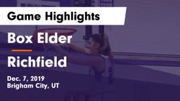 Box Elder  vs Richfield  Game Highlights - Dec. 7, 2019