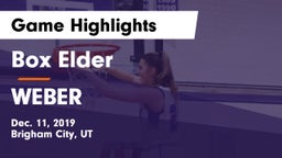 Box Elder  vs WEBER  Game Highlights - Dec. 11, 2019