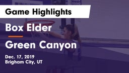 Box Elder  vs Green Canyon  Game Highlights - Dec. 17, 2019