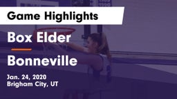Box Elder  vs Bonneville  Game Highlights - Jan. 24, 2020
