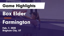Box Elder  vs Farmington  Game Highlights - Feb. 7, 2020