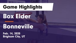 Box Elder  vs Bonneville  Game Highlights - Feb. 14, 2020