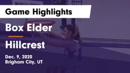 Box Elder  vs Hillcrest   Game Highlights - Dec. 9, 2020