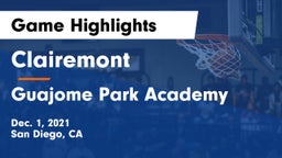Clairemont  vs Guajome Park Academy  Game Highlights - Dec. 1, 2021