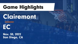 Clairemont  vs EC Game Highlights - Nov. 30, 2022