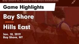Bay Shore  vs Hills East  Game Highlights - Jan. 18, 2019