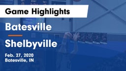 Batesville  vs Shelbyville  Game Highlights - Feb. 27, 2020