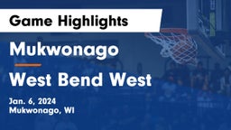 Mukwonago  vs West Bend West  Game Highlights - Jan. 6, 2024