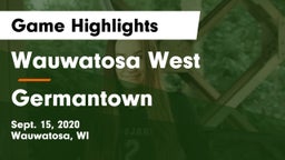Wauwatosa West  vs Germantown  Game Highlights - Sept. 15, 2020