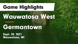 Wauwatosa West  vs Germantown  Game Highlights - Sept. 28, 2021
