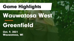 Wauwatosa West  vs Greenfield Game Highlights - Oct. 9, 2021