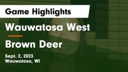Wauwatosa West  vs Brown Deer  Game Highlights - Sept. 2, 2023