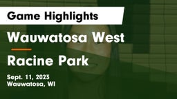Wauwatosa West  vs Racine Park  Game Highlights - Sept. 11, 2023