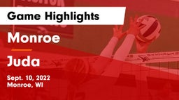 Monroe  vs Juda  Game Highlights - Sept. 10, 2022
