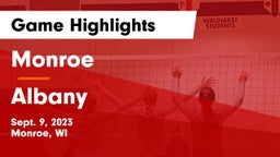 Monroe  vs Albany  Game Highlights - Sept. 9, 2023