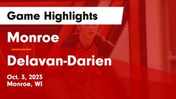 Monroe  vs Delavan-Darien  Game Highlights - Oct. 3, 2023