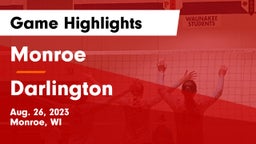 Monroe  vs Darlington  Game Highlights - Aug. 26, 2023
