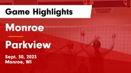 Monroe  vs Parkview  Game Highlights - Sept. 30, 2023