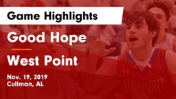 Good Hope  vs West Point  Game Highlights - Nov. 19, 2019