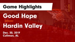 Good Hope  vs Hardin Valley Game Highlights - Dec. 30, 2019