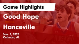 Good Hope  vs Hanceville  Game Highlights - Jan. 7, 2020