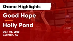 Good Hope  vs Holly Pond  Game Highlights - Dec. 21, 2020