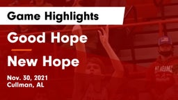 Good Hope  vs New Hope  Game Highlights - Nov. 30, 2021